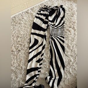Stylish Black and White Women's Pants